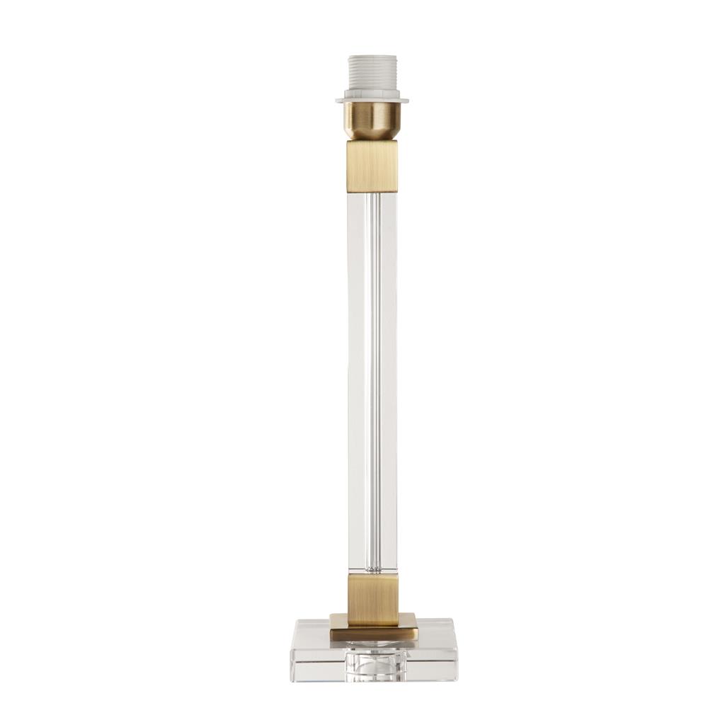 Base Only - Scarborough Table Lamp - Brass Metal & Crystal