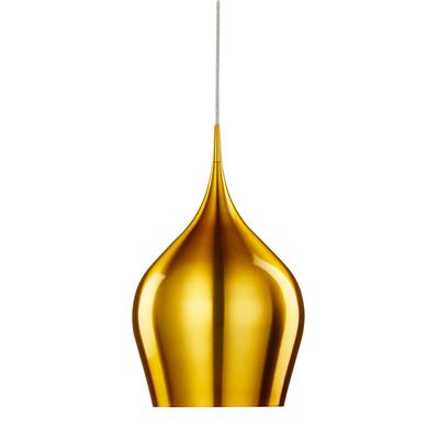 Vibrant Pendant  - Metallic Gold Metal