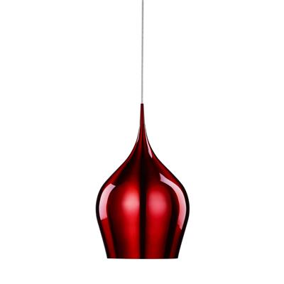 Vibrant Pendant  - Metallic Red Metal