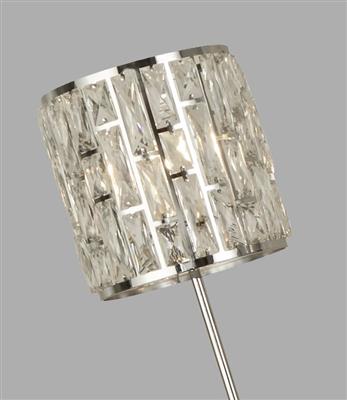Bijou Floor Lamp - Chrome Metal & Crystal Glass