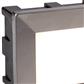 Ankle Outdoor Wall Light- Satin Silver Metal & Polycarbonate