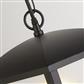 Seattle Pendant - Black Metal & Clear Frosted Polycarbonate