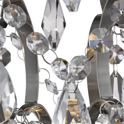 Belle Chandelier  - Chrome Metal & Clear Crystal