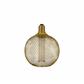 Wire Mesh Effect Globe Lamp - Gold Metal