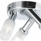 Bubbles 3Lt Round Spotlight - Chrome Metal & Frosted Glass