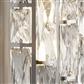 Bijou  2Lt Wall Light  - Chrome Metal & Crystal Glass
