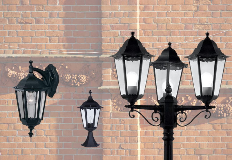 image of the alex range of decorative outdoor lighting