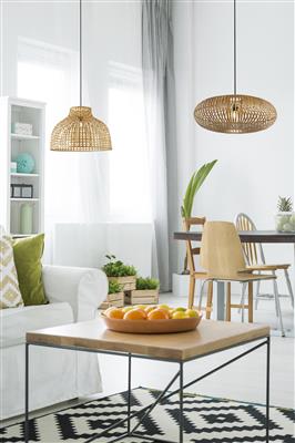 Image of bamboo ceiling pendants