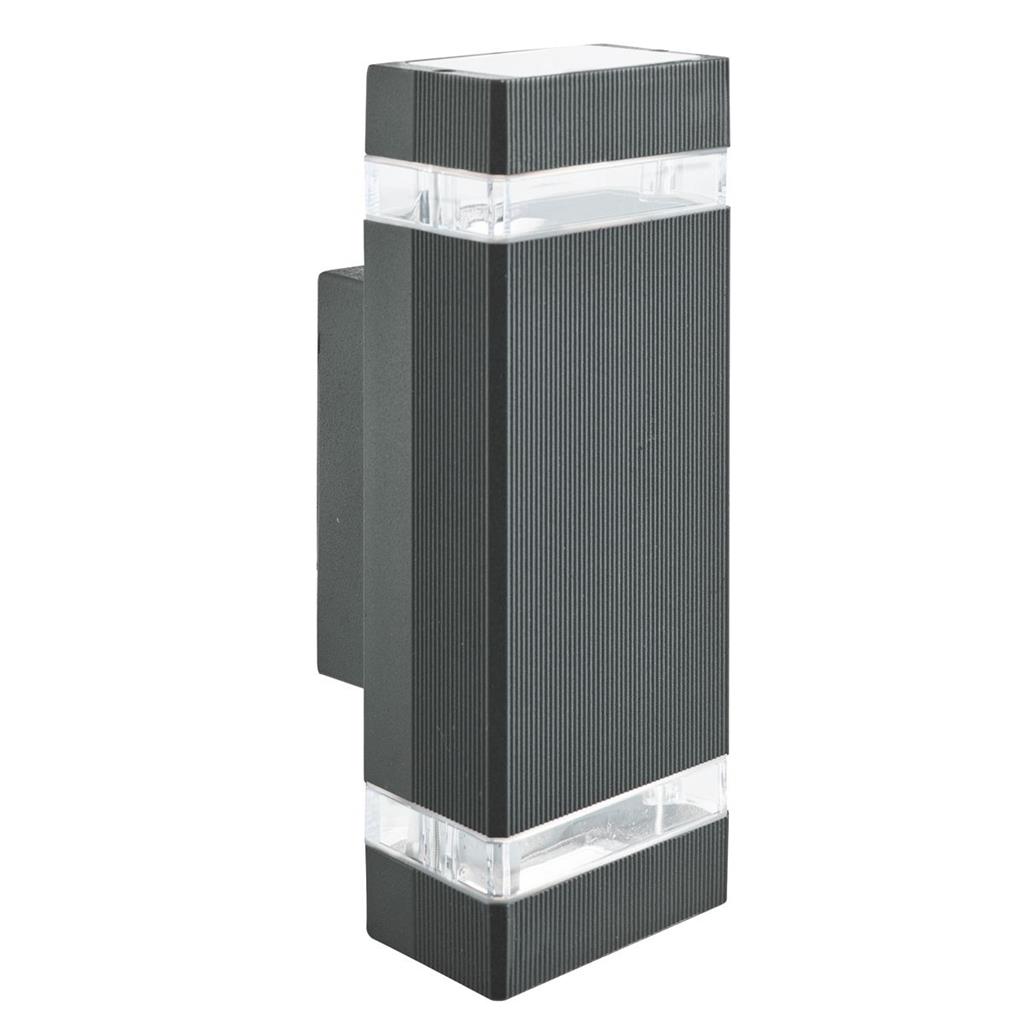 Sheffield LED Outdoor Wall Light-Black & Glass Diffuser,IP44