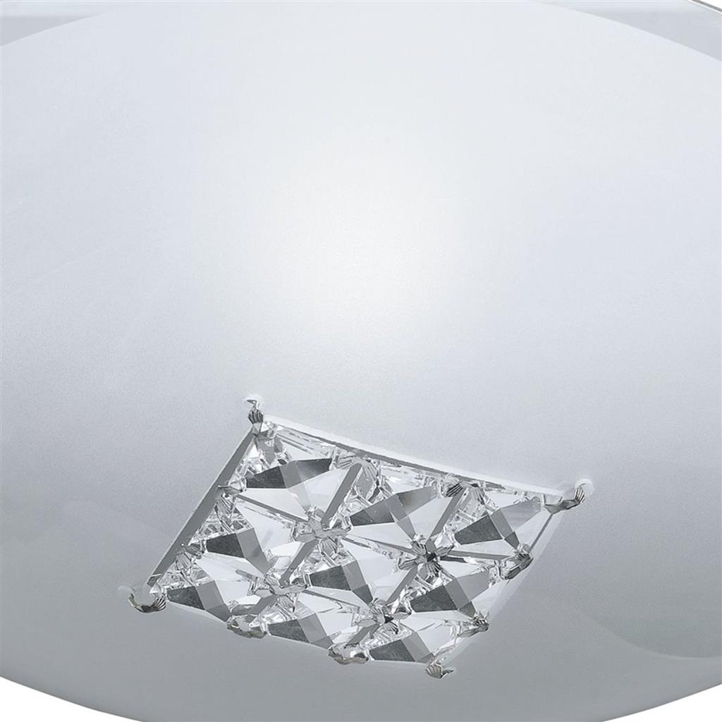 Horizon Flush - Sanded Glass & Clear Crystal