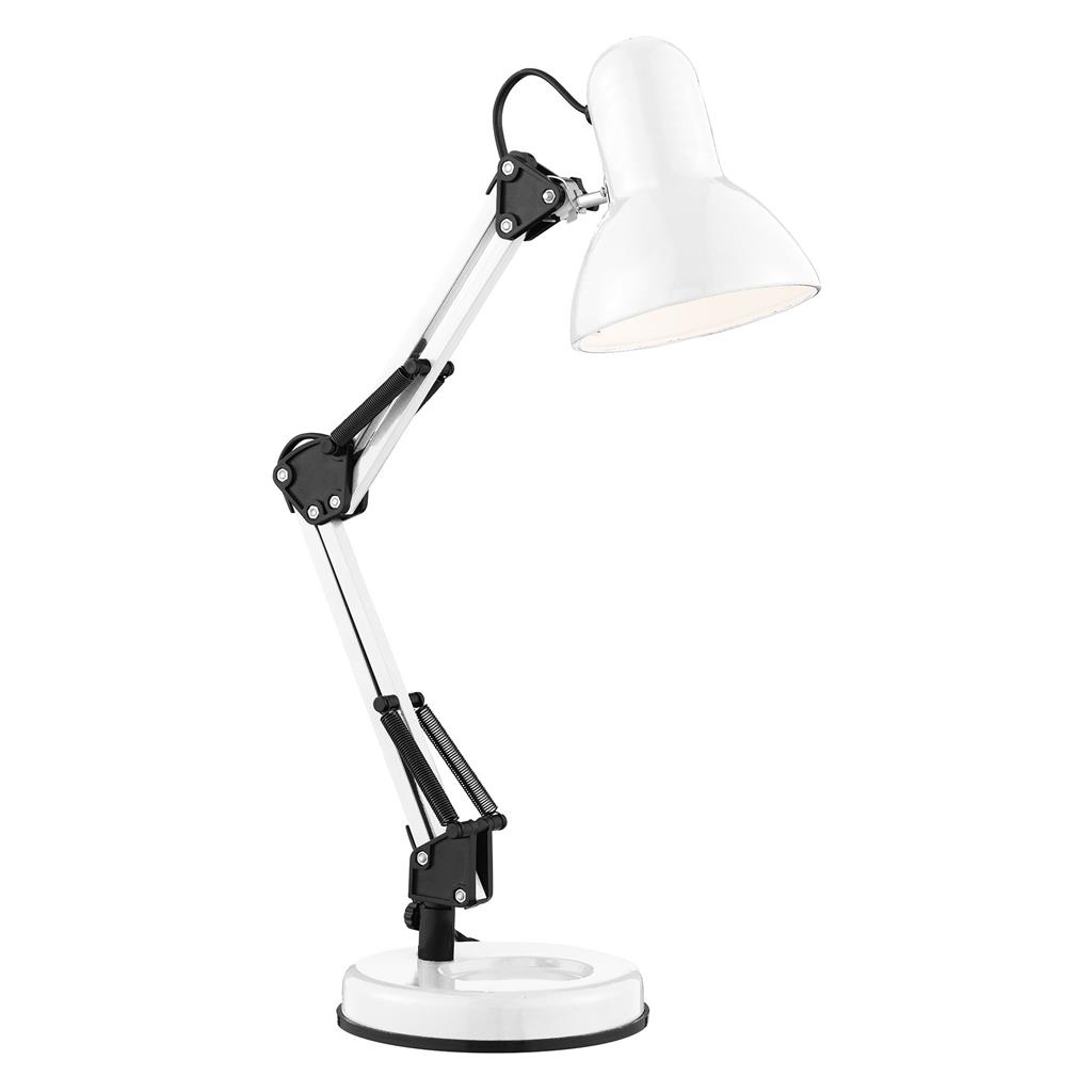 Desk Partners Hobby Table Lamp - White Metal