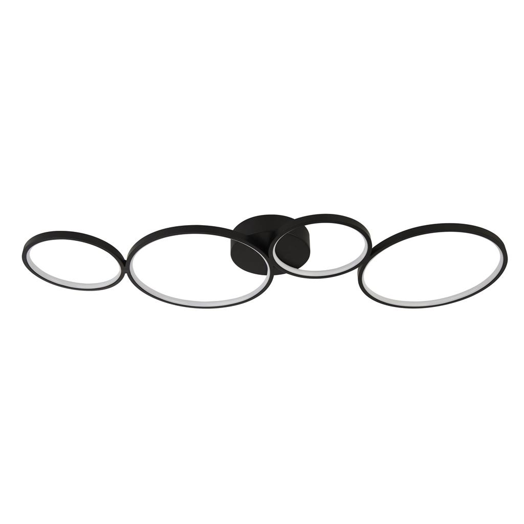 Cirque 4Lt LED Ring Flush - Black Metal