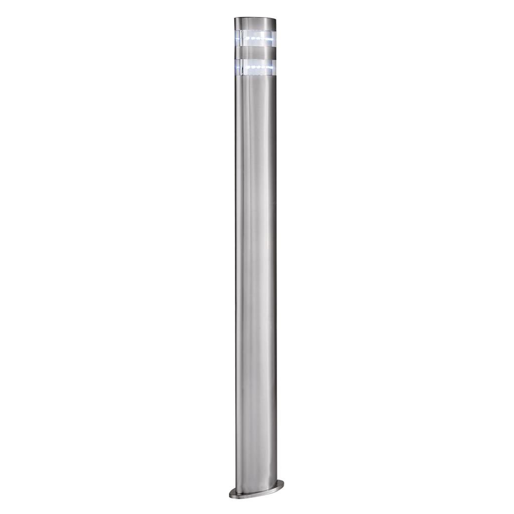 India 24Lt 900mm LED Outdoor Post - Satin Silver, IP44