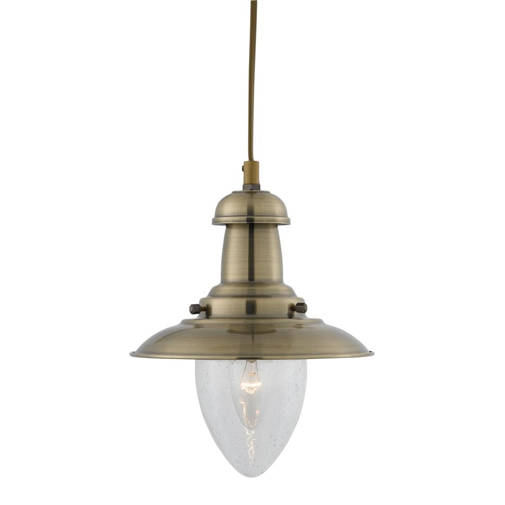 Fisherman Baby Ceiling Pendant - Antique Brass