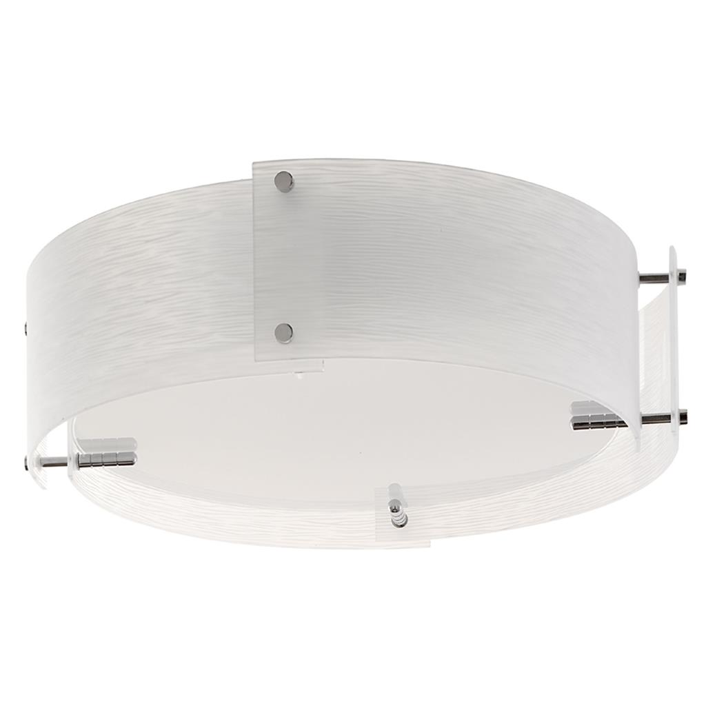 Trinity 3Lt Ceiling Light - Chrome & Frosted Glass