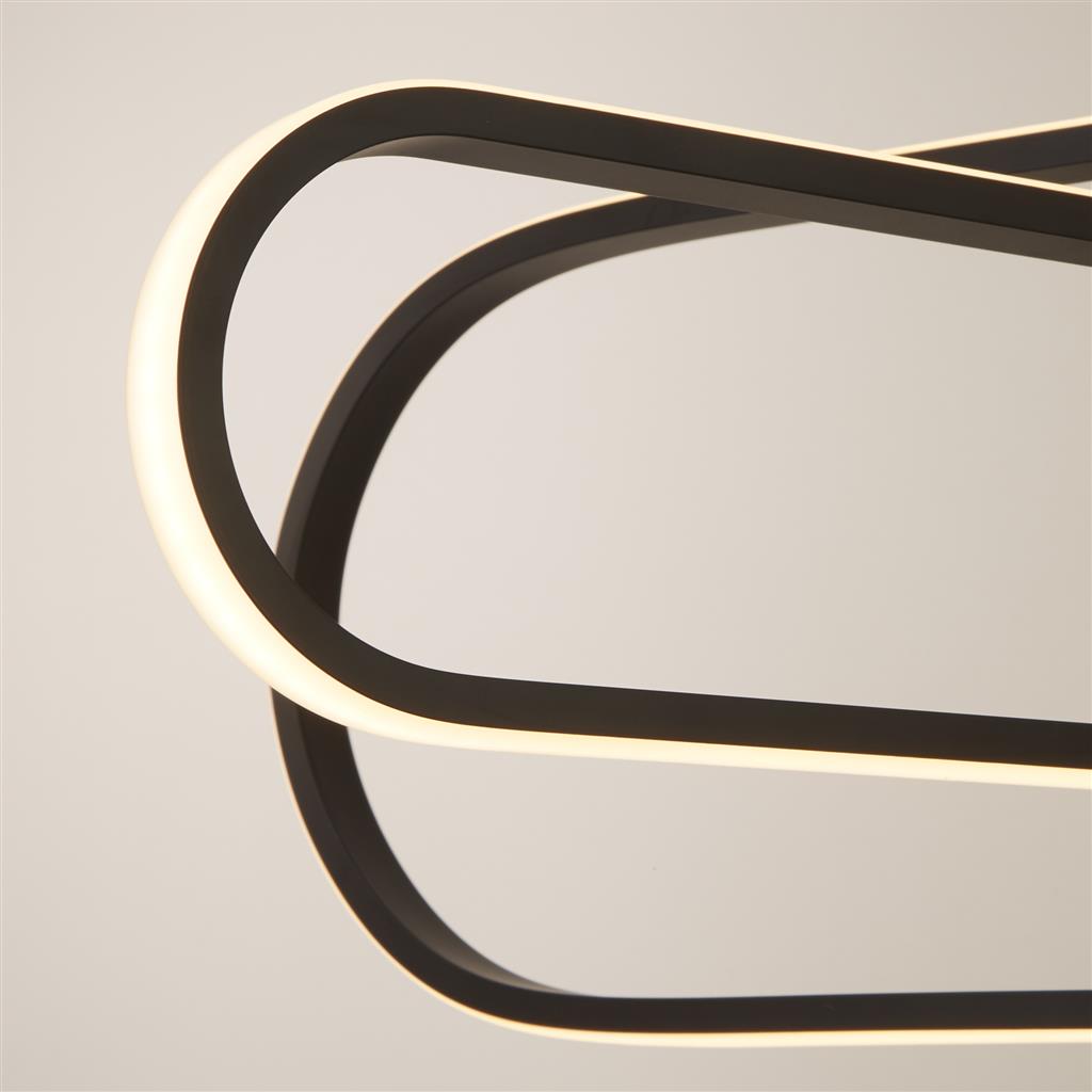 Clip LED Pendant - Black Aluminium