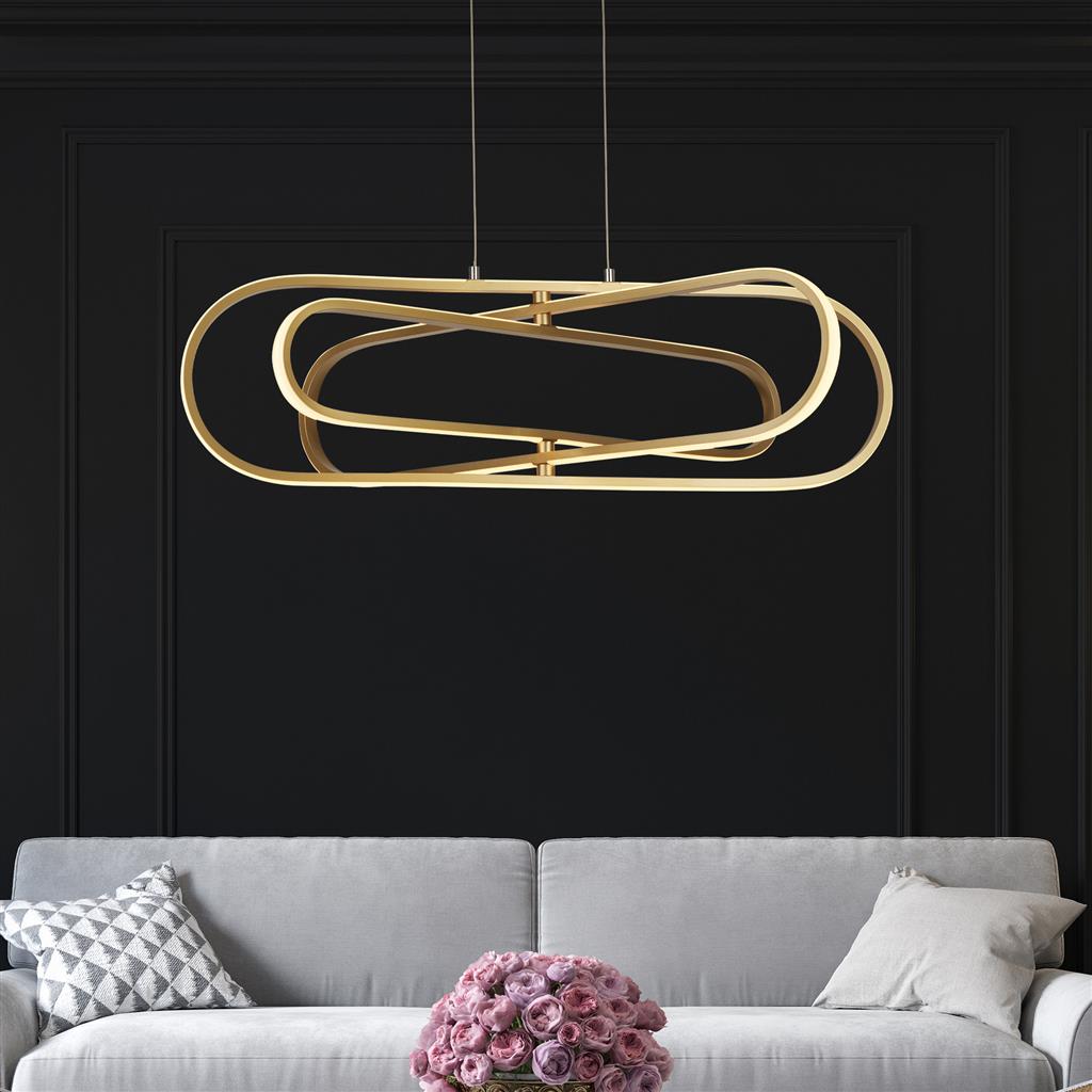 Clip LED Ceiling Pendant  - Gold Aluminium