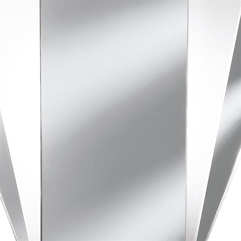 Art Deco Wall Mirror - Frosted Glass, Metal & Mirror