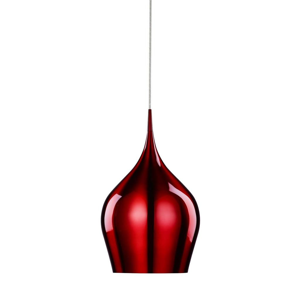 Vibrant Ceiling Pendant - Red Metal