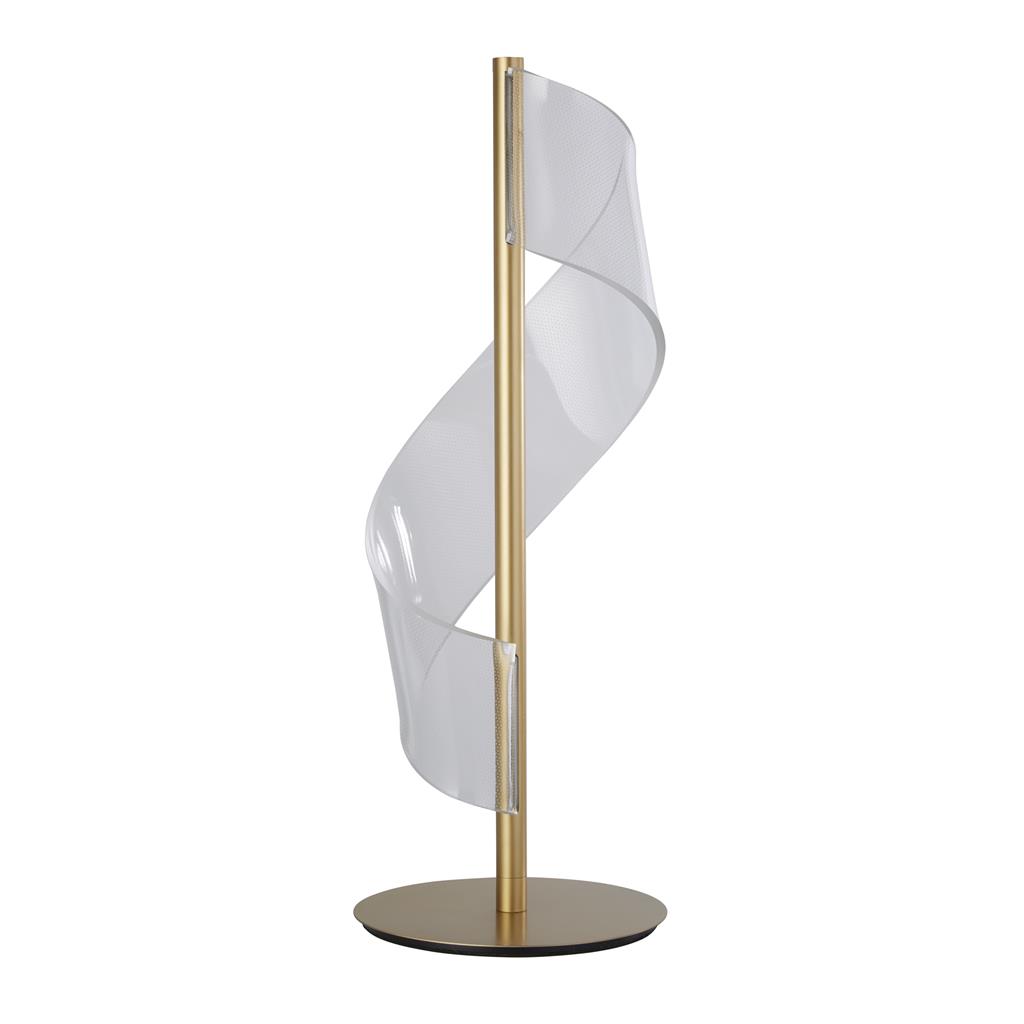 Lux & Belle LED Table Lamp-Painted Gold Metal  & Clear Acryl