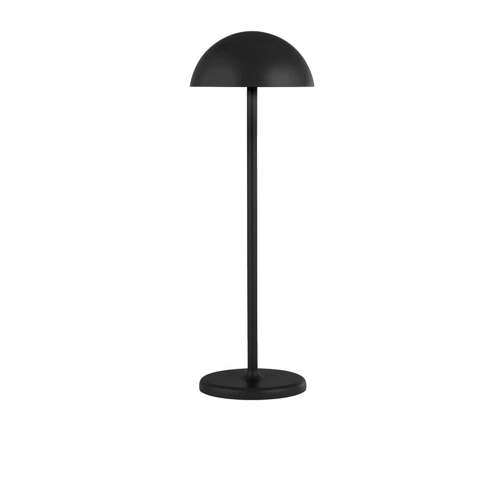 Portobello Outdoor Table Lamp - Matt Black Metal