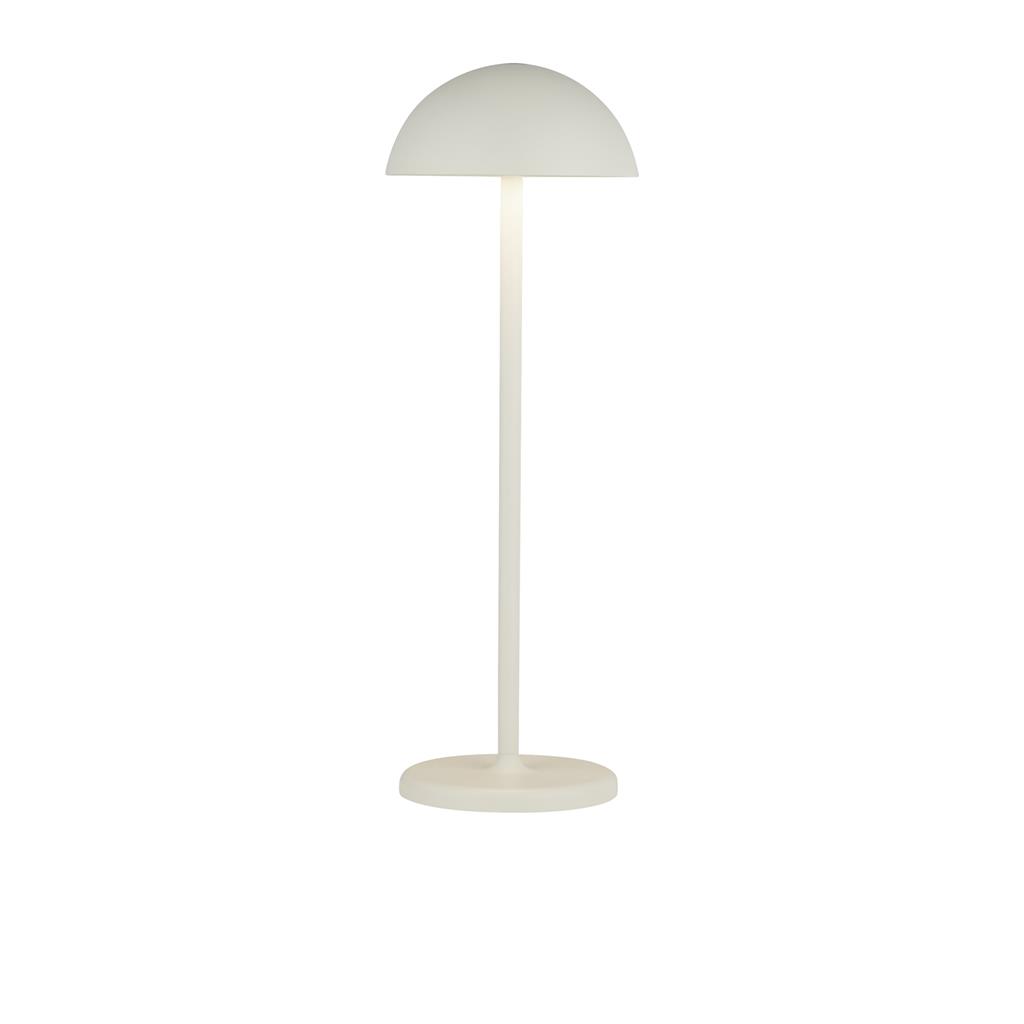 Portabello Portable Outdoor Table Lamp - Matt White, IP54