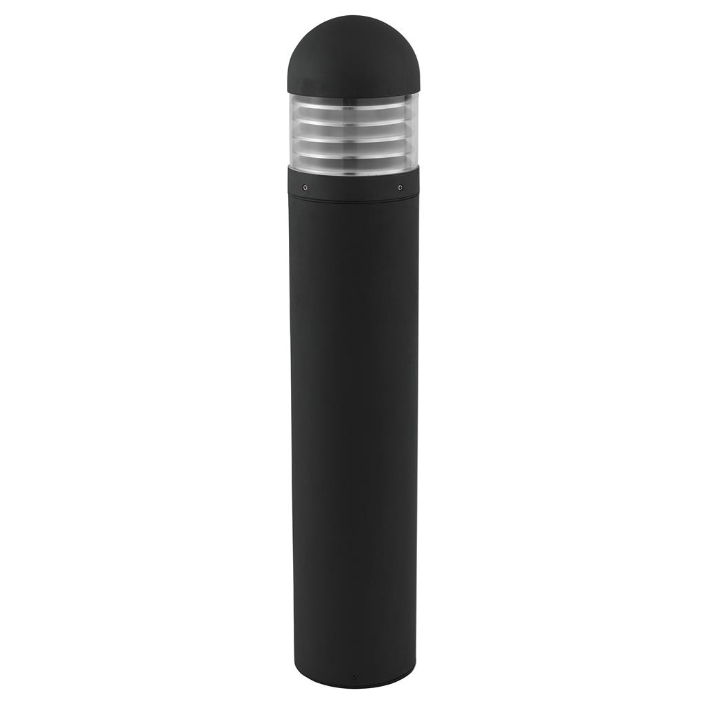 Bronx 90cm Outdoor Post - Black with Polycarbonate Diffuser