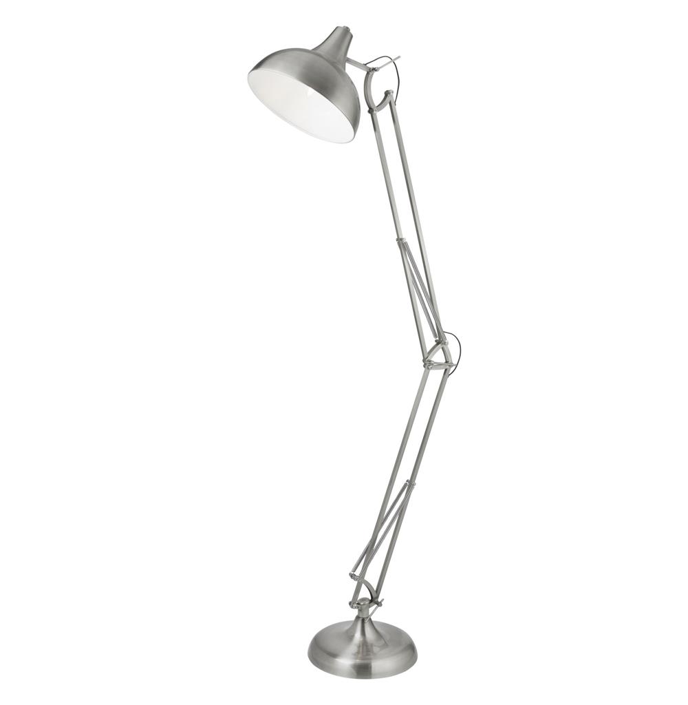 Jeremiah Floor Task Lamp - Satin Silver
