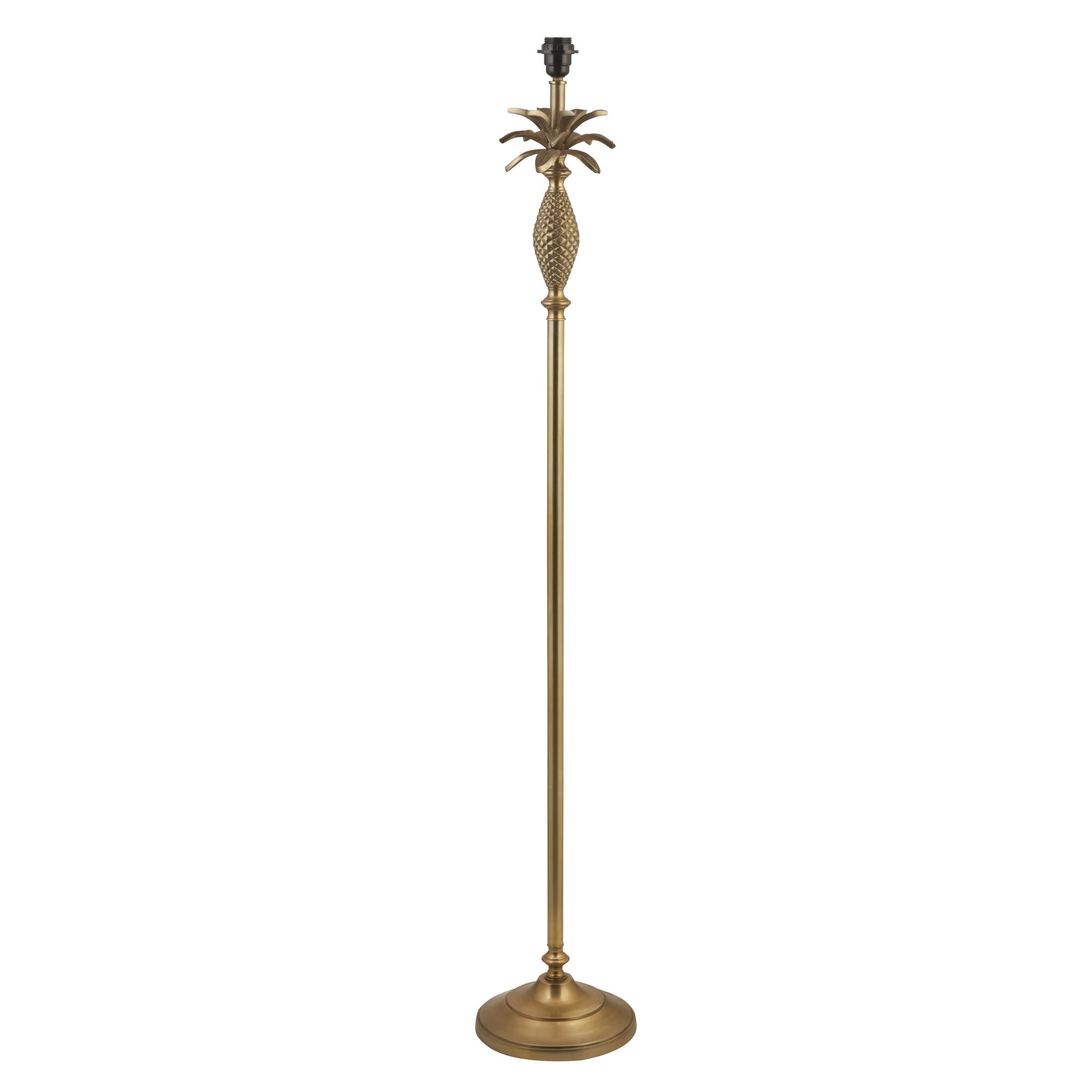 Lux & Belle Pineapple Floor Lamp Base - Antique Brass Metal