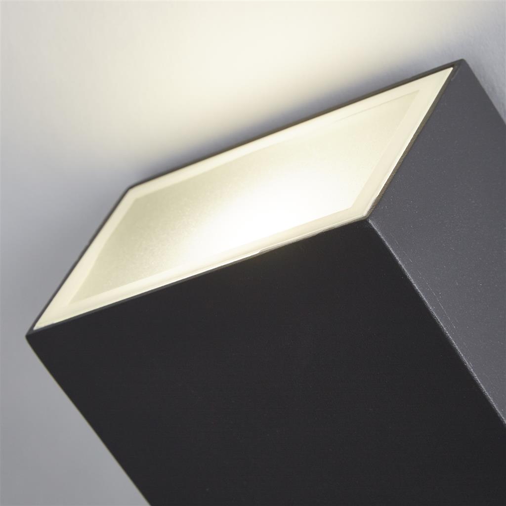 Stirling LED Outdoor Wall Light -Die Cast Grey Aluminium