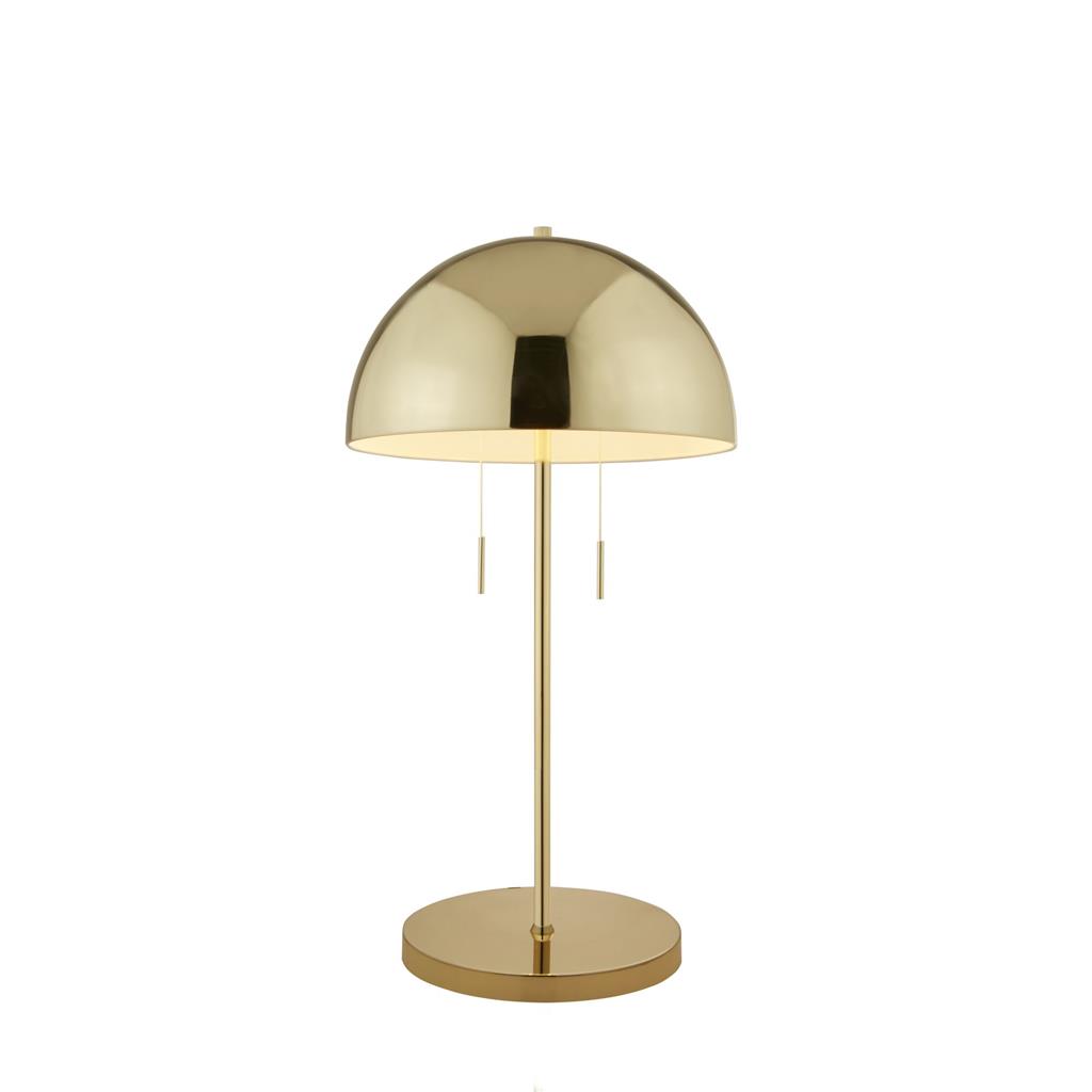 Dome Head 2LT Table Lamp - Polished Brass