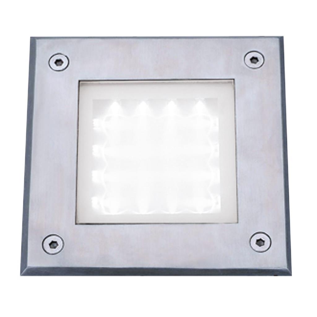 Walkover LED Recessed Square Walkover - Stainless Steel
