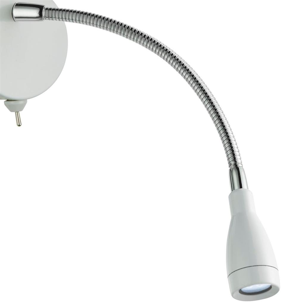Flexy LED Adjustable Wall Light -Chrome & White