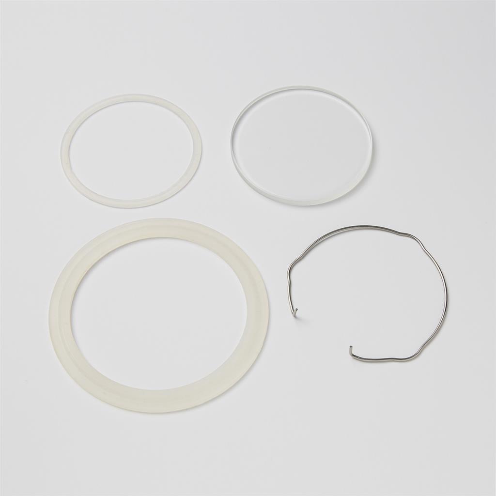 Zeus Spares Pack, 2 x gasket, clip and glass