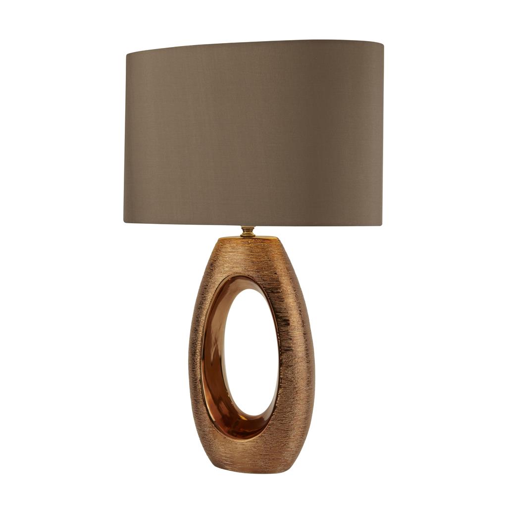 Artisan Oval Base Table Lamp -  Bronze