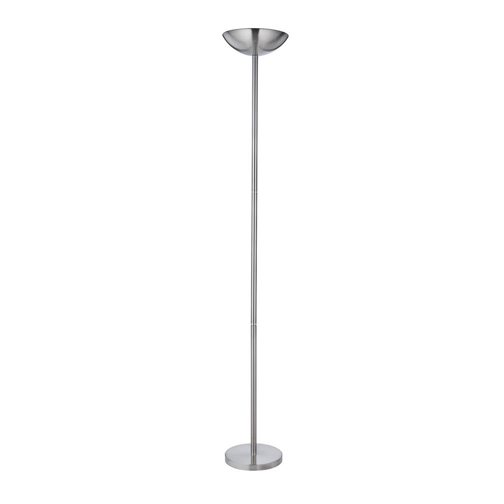 Pole LED Uplighter - Satin Silver