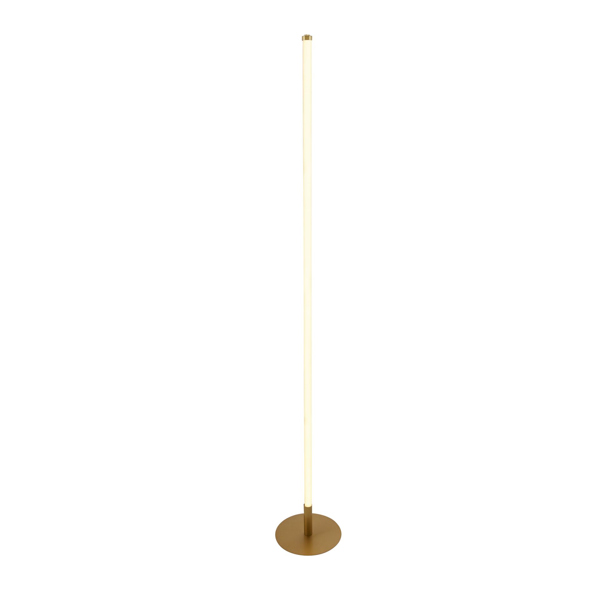 Lux & Belle LED Floor Lamp - Gold Metal & Opal