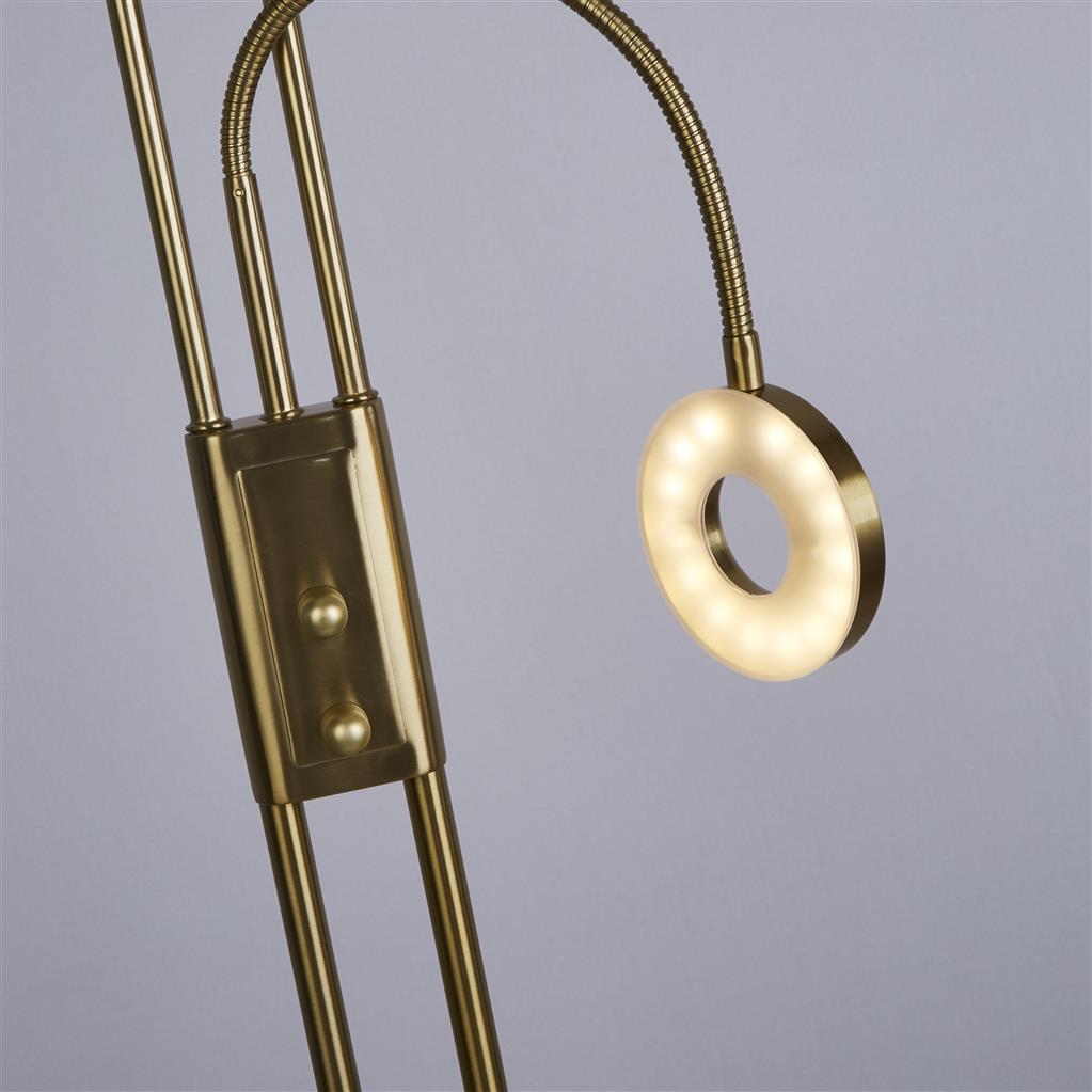 Mother & Child LED Floor Lamp - Satin Brass Metal