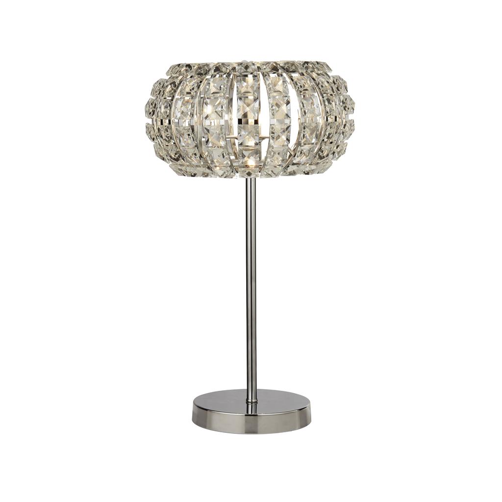 Marylin Table Lamp - Chrome, Crystal Glass & Sand Diffuser