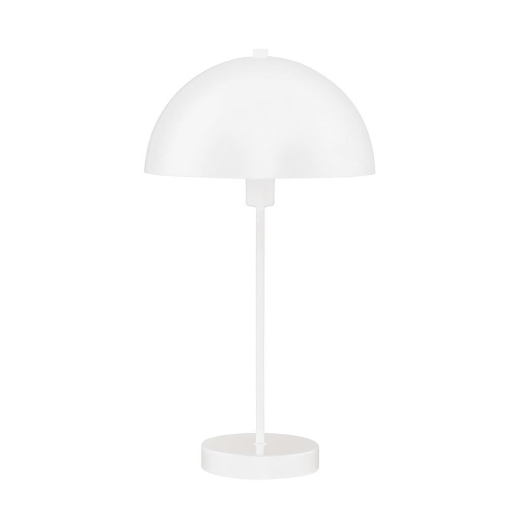 Mushroom Table Lamp - White Metal
