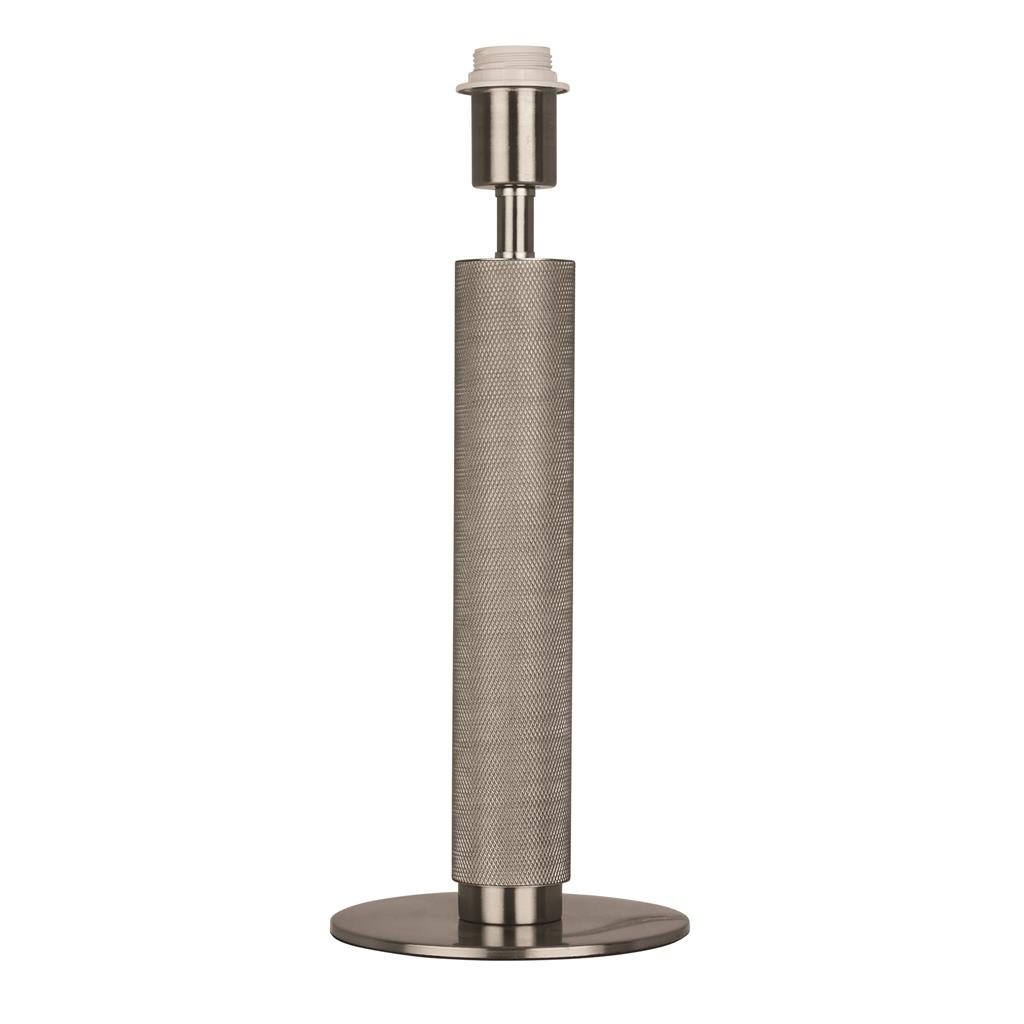Base Only - London Table Lamp - Knurled Silver