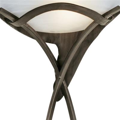 Cordoba Wall Light - Rustic Brown with Alabaster Glass