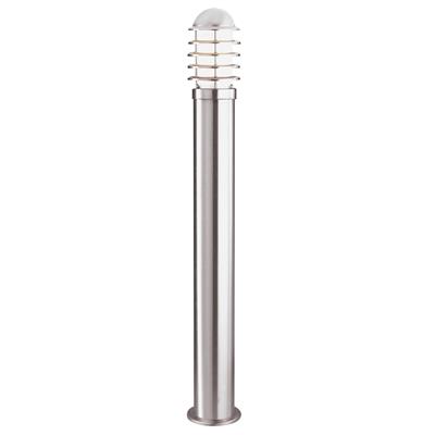 Louvre Outdoor Post - Stainless Steel & White Shade, IP44