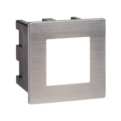 Ankle LED Indoor/Outdoor Recessed Square - Stainless Steel