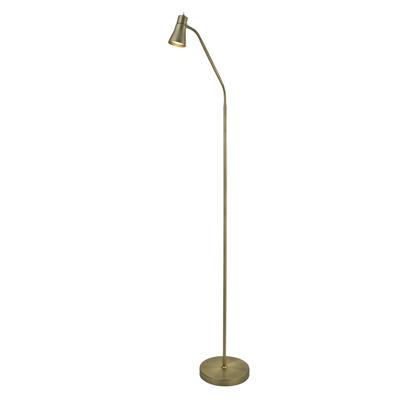 Jolly Flexi Head Floor Lamp - Antique Brass