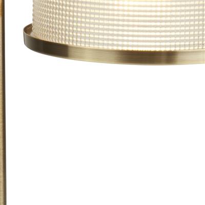 Bistro II Table Lamp - Antique Brass & Halophane Glass