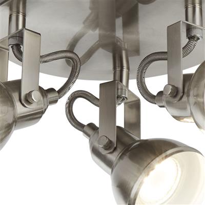 Focus 3Lt Industrial Spotlight - Satin Silver