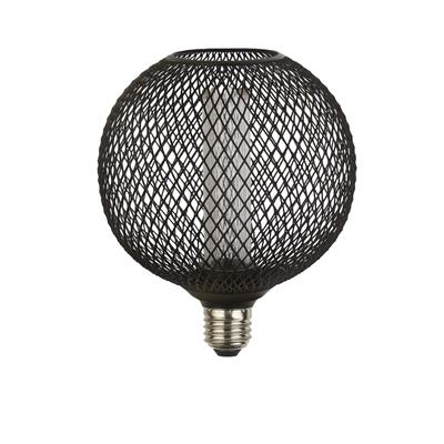 Wire Mesh Effect Globe Lamp - Black Mesh Metal E27
