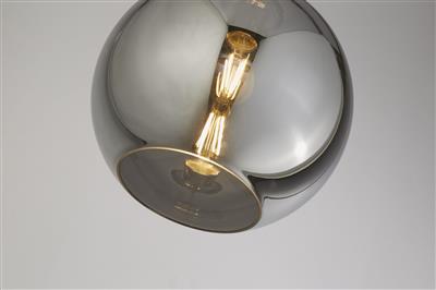 Balls  Pendant  - Chrome Metal & Smoked Glass
