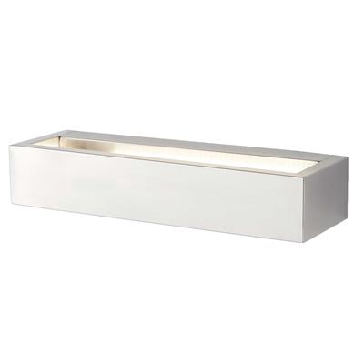 Serenity LED Rectangle Wall Bracket - Chrome & Frosted Glass